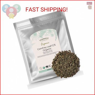 Starwest Botanicals Organic Comfrey Leaf Cut and Sifted - Dried Comfrey Plant fo