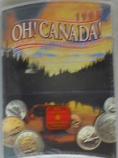 1998 OH! CANADA! UNCIRCULATED 7 COIN MINT SET ORIGINAL PKG