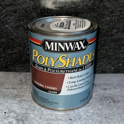 Minwax PolyShades Wood Stain + Polyurethane Finish 1 Quart Natural Cherry Gloss
