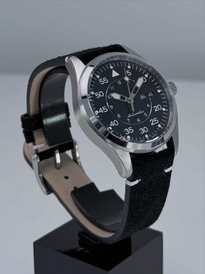 Custom Black Field Pilot Dial   Authentic NH36 Automatic Day-Date