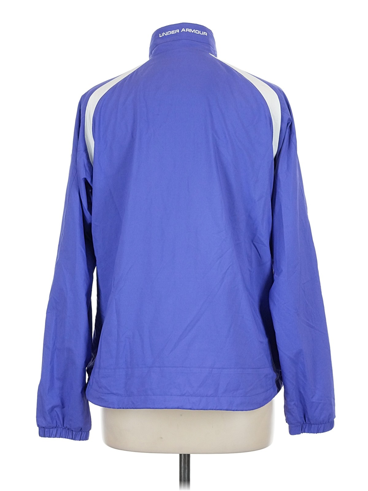 Under Armour Women Blue Track Jacket L thumbnail 2
