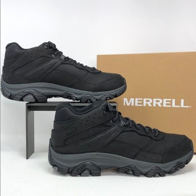 Merrell Moab Adventure 3 Mid Men s Black Waterproof Hiking Boots - Size 9.5