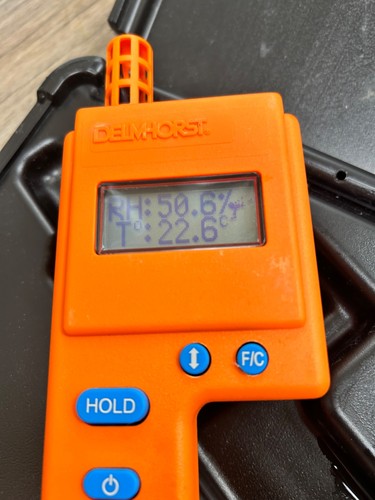 Delmhorst HT-3000 Thermo Hygrometer Humidity Temperature Dew Point Meter-Used