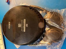 COBY Portable CD Player CD-191-BLACK - TESTED  WORKING With Headphones