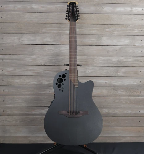 Ovation Pro Series Elite 2058TX-5 12 Acoustic Electric Guitar As Is Top Cracks