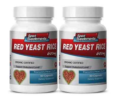 Red Yeast - Organic Red Yeast Rice 600mg - Lower High Blood Pressure Pills 2B