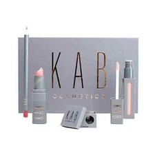  KAB Cosmetics SWEETHEART 4 Piece Lip Kit in a Beautiful Box. New & Sealed