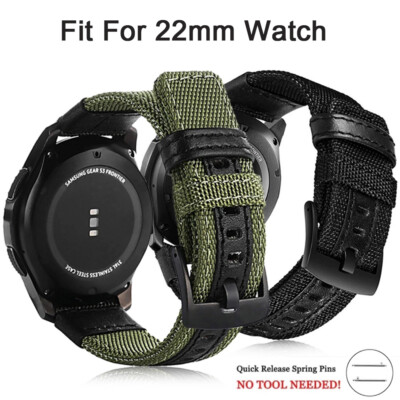 Nylon Ersatz Armband Für Huawei GT Watch 46mm Samsung Galaxy Watch 46mm Gear S3