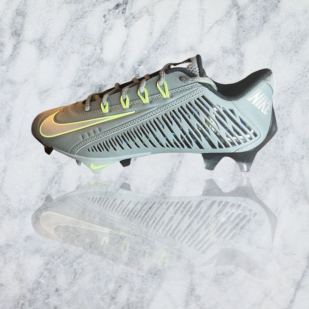 Nike Vapor Edge 360 VC Football Cleats Smoke Gray Volt Nike Vapor Edge 360 VC Football Cleats Smoke Gray Volt
