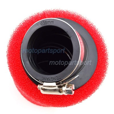 38mm Motorcycle Angled Foam Air Filter Fit 110cc 125cc CRF50