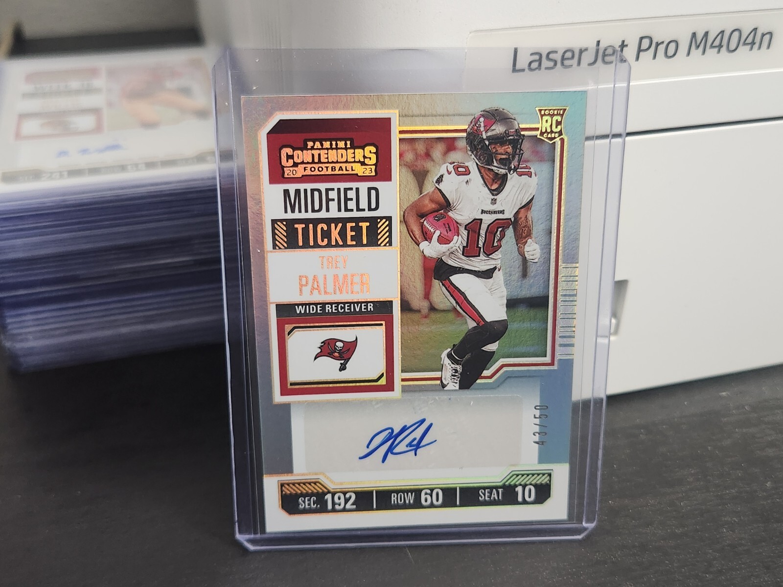 Trey Palmer 2023 Contenders Football Midfield Ticket Rookie Auto /50 Buccaneers