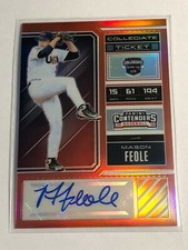 2018 Panini Contenders Collegiate Ticket Prizm Auto Mason Fedle #USA-MF /100!