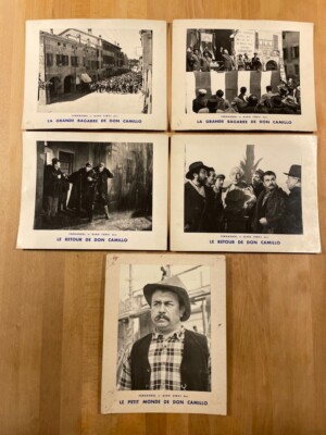 Don Camillo - 5 original cardboard photos - BE