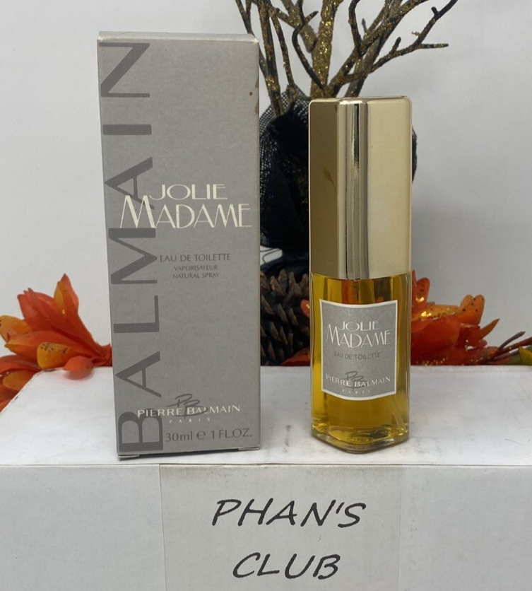 Jolie Madame Pierre Balmain 1oz Eau de Toilette Leather Fragrance