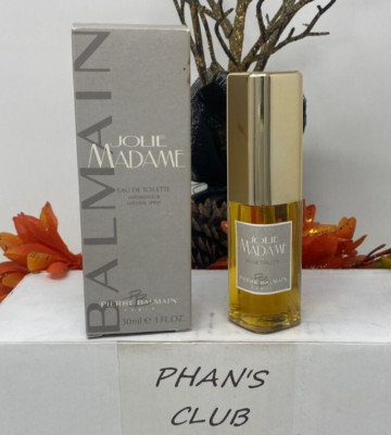 Jolie Madame Pierre Balmain 1oz Eau de Toilette Leather Fragrance