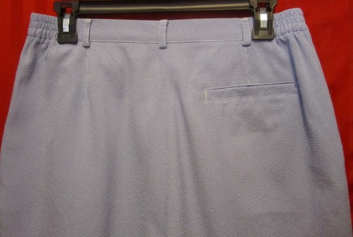 Women's EP Pro Bermuda Golf Shorts High Rise Blue Check Size 10 Excellent - Picture 4 of 5