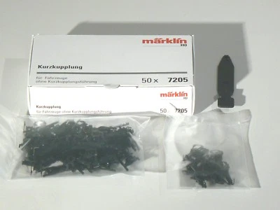 Ersatzteil Lokomotiven Wagen 50 x Kurzkupplungen, Märklin H0 7205 neu