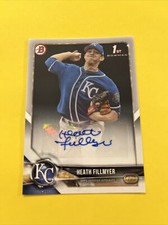 2018 1st Bowman Paper Heath Fillmyer Prospect Autograph Auto #PA-HF Royals