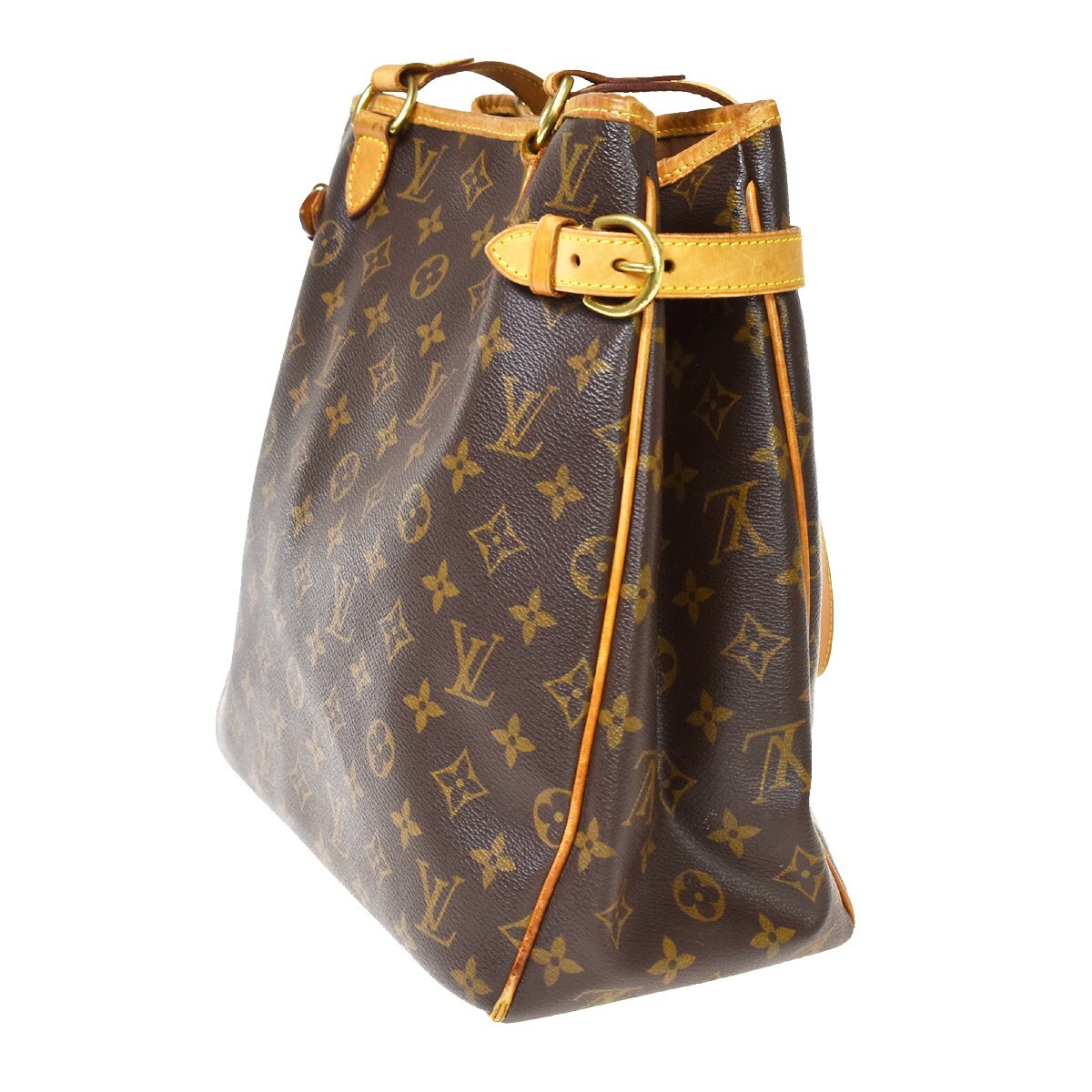 LOUIS VUITTON Batignolles Vertical Shoulder Bag Monogram Brown