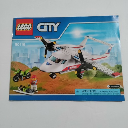 Lego City Ambulance Plane 60116 Instruction Manual Only - Picture 1 of 6