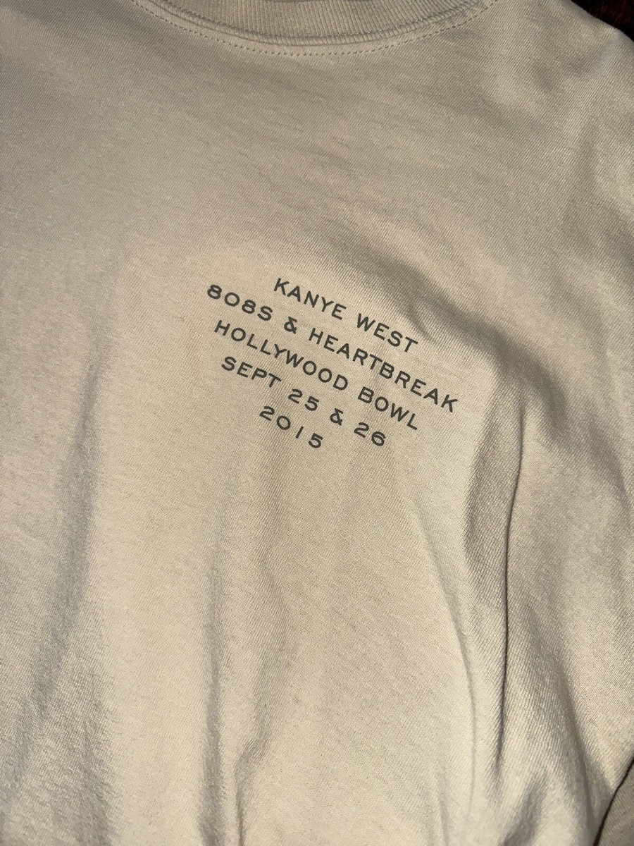 Kanye West 808s & Heartbreak Hollywood Bowl LS Shirt XL Tan Cream 