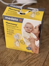 Medela Harmony Manual Breast Pump PersonalFit Flex Breast Shields w/ Bottle