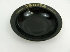 Vintage Jsotta Vermouth Ashtray Black Glass