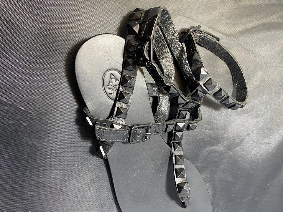 Sandalias Sarah Jessica Parker Gladiador Negras Talla Euro 35-36 Foto 4 de 4