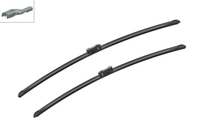 Bosch Paar Wischerblatt Flat Blade FüR Ford Transit Combi 2013 Vorn