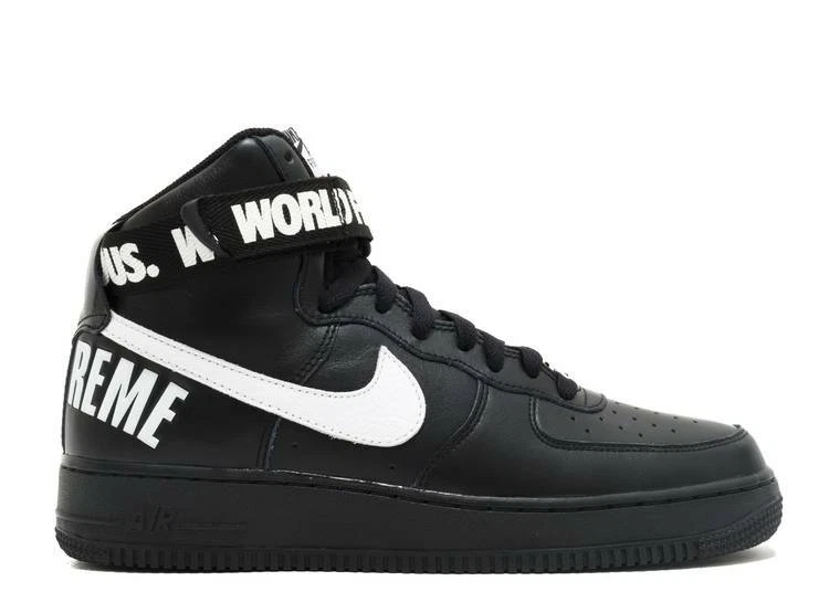 Nike Supreme x Air Force 1 SP High Black for Sale | Authenticity