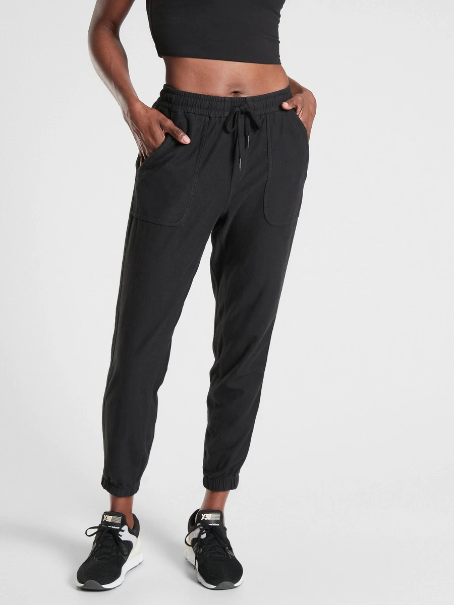 EUC Athleta Farallon Jogger Pant, BLACK SIZE 2 #531090 O0831H