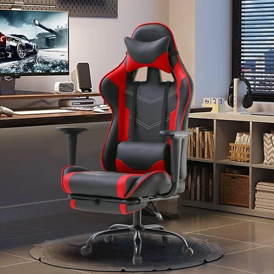 BESTOFFICE PC Gaming Chair Desk Chair Ergonomic Office Chair Executive High Back PU Leather