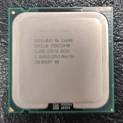 SLGUG Intel Pentium E6600 3.06GHz 2M 1066 06 LGA 775