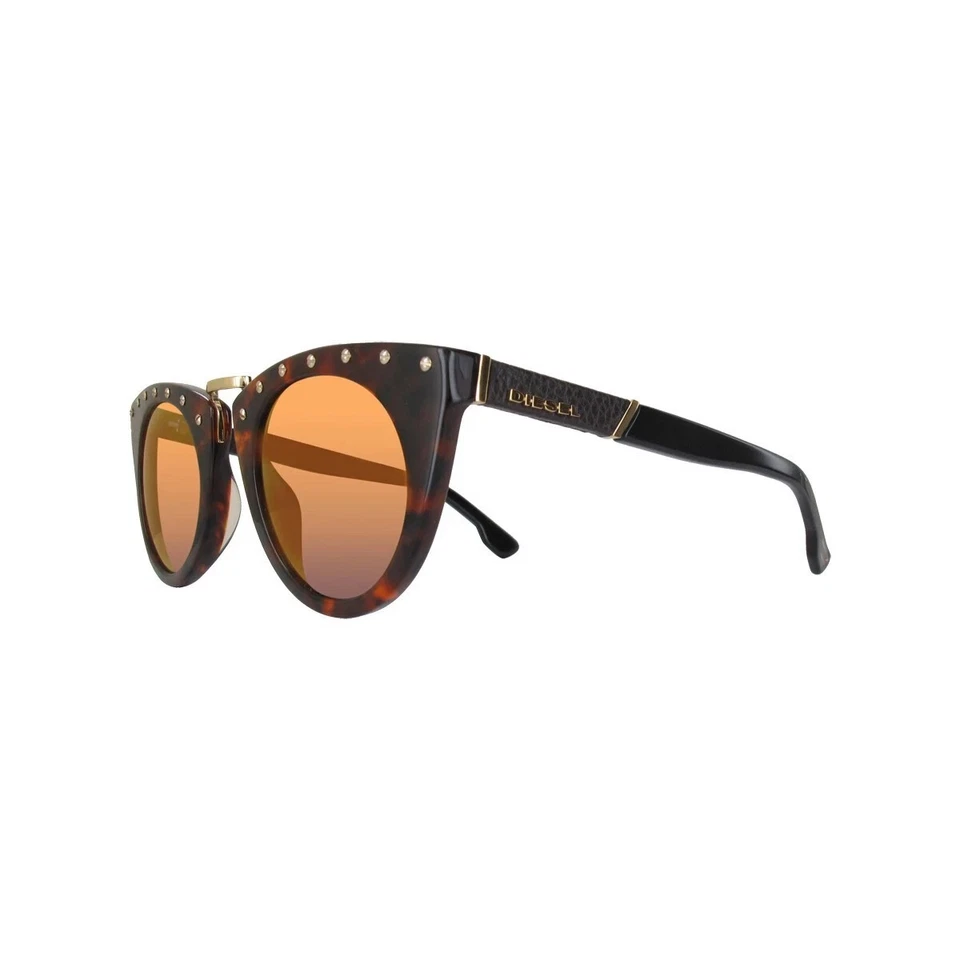 Gafas de sol DIESEL DL0211 col. 52X Dark Havana con lentes marrones espejadas Foto 2 de 2