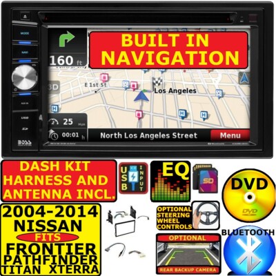 GPS NAVIGATION BLUETOOTH USB CD/DVD RADIO STEREO PKG FITS 04-14 NISSAN TRUCK/SUV