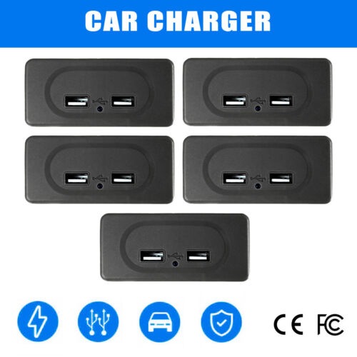 1-4pcs 12V USB Dual Port Charger For Charging For Camper Van Caravan RV - Picture 1 of 9