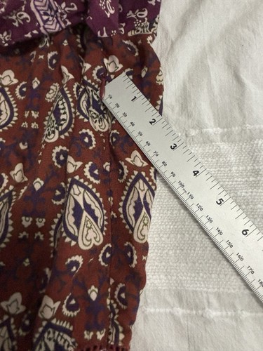 Sea New York Mia Long Sleeve Patchwork Printed Tunic Dress In Rosewood SIZE 6 - Picture 18 of 20