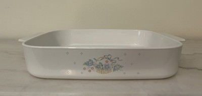 Large CorningWare Country Cornflower Roaster Lasagna Casserole Dish A-21-B-N