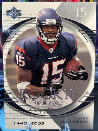 Andre Johnson #133 2003 Upper Deck Honor Roll card