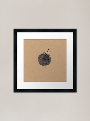 Fingerabdruck gerahmter Kunstdruck gerahmt Wandbild Poster Leinwanddruck Bild