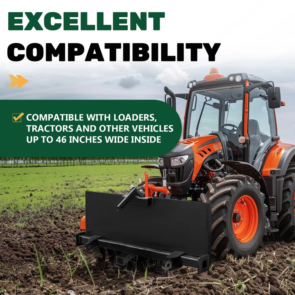 3 Point Attachment Adapter Hitch Adjustable Skid Steer For Loader Tractor - Image 4 of 4