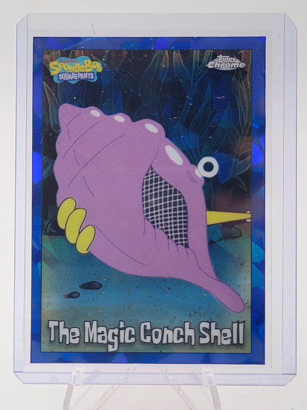 MAGIC CONCH SHELL 2025 TOPPS CHROME SAPPHIRE SPONGEBOB #193 Q2091