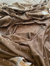 Brown Silk Saree XLarge 213 x 44 inches Sari