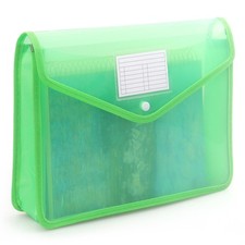 Tamaki Plastic Expanding File Folder, Fit Letter/A4 Size, Green, 1 Pack  Tra...