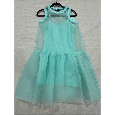 Cynthia Rowley Aqua Organza   Dress -S - OBO