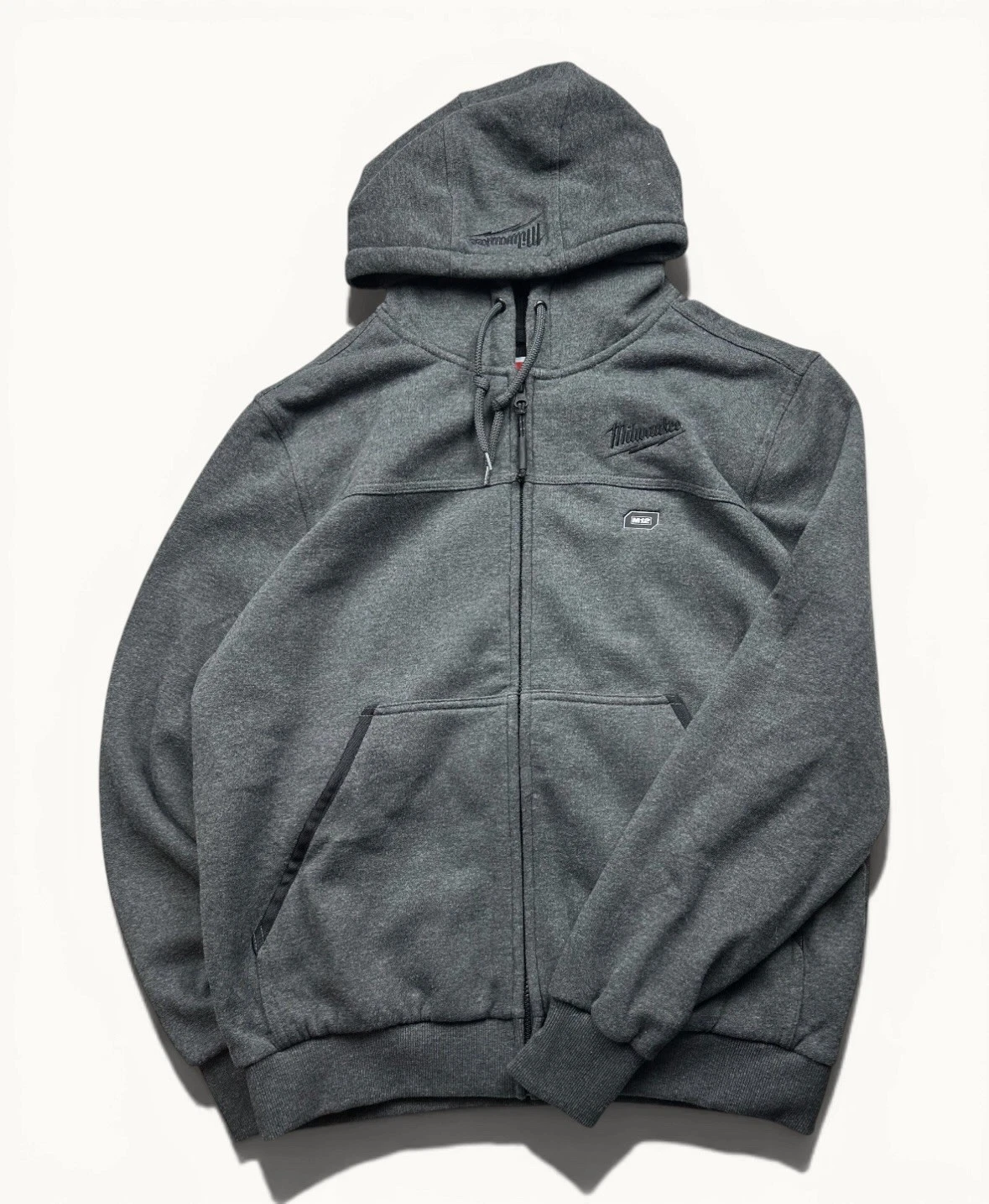 Men’s Milwaukee M12 Heated Full Zip Thermal Hoodie Grey Sz M No Battery
