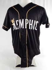 2022 Memphis Redbirds Scott Hurst #32 Game Used Black Jersey Monarch Night