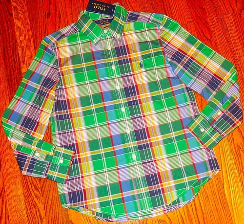 POLO RALPH LAUREN AUTHENTIC BOYS BRAND NEW ORIGINAL SHIRT Size L (14-16), NWT - Picture 3 of 4