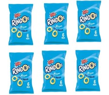 Golden Wonder Salt & Vinegar Ringos|  6 Packets | 36 Bags | 12.5G |