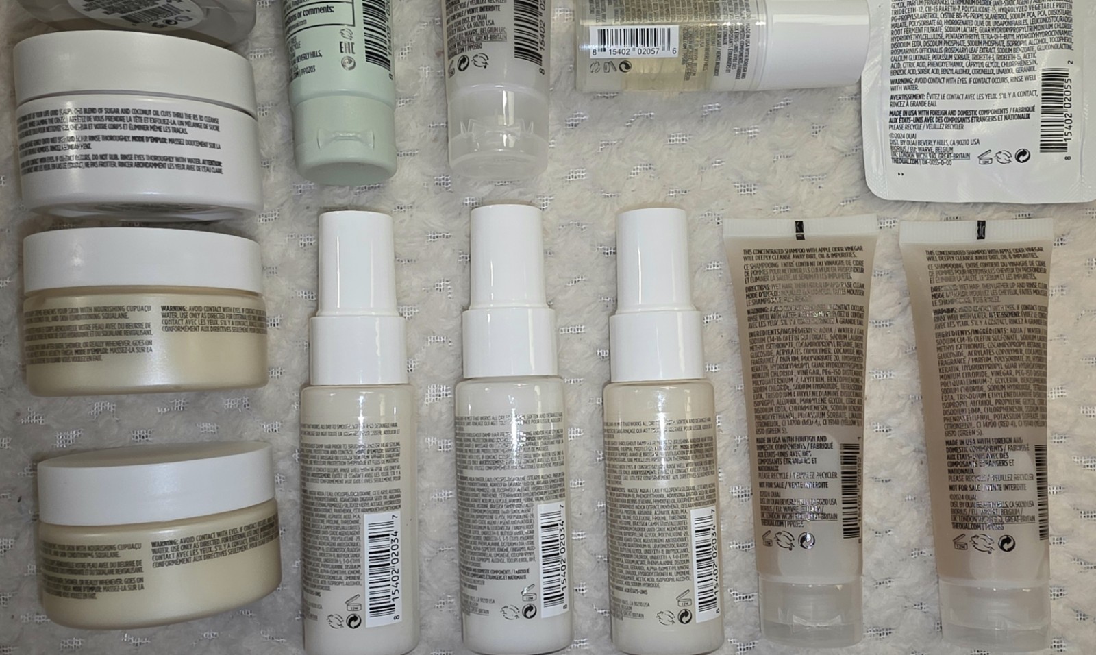 Ouai HUGE NEW LOT 14 Pieces Detox Shampoo Leave-In Conditioner Hair Oil Mask